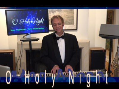 O Holy Night - Sing Along with Lyrics & Live Pianist-Singer, JD Sebastian