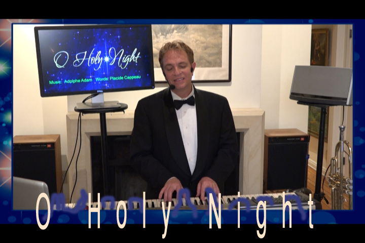 O Holy Night - Sing Along with Lyrics & Live Pianist-Singer, JD Sebastian